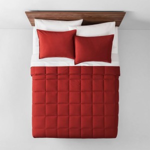 Solid Color Quilted Hollow Fiber Comforter
