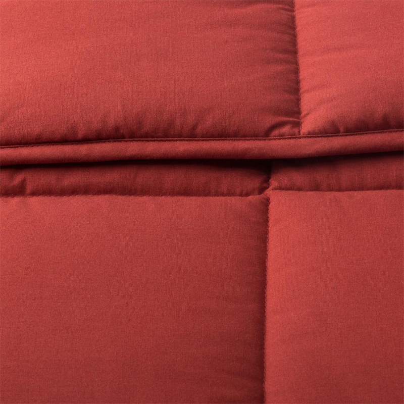 Solid Color Quilted Hollow Fiber Comforter