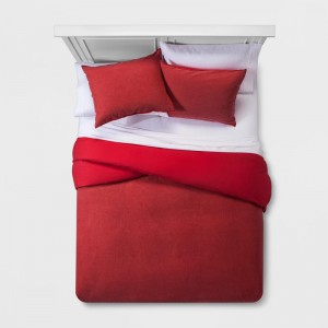 Solid Color Washable Cotton Bedlinen Duvet Cover Set